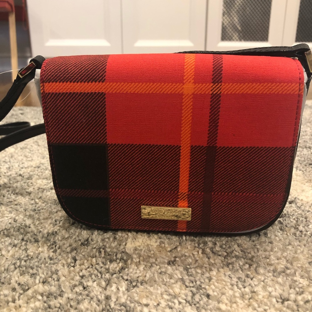 Kate Spade newbury lane plaid purse, NWT